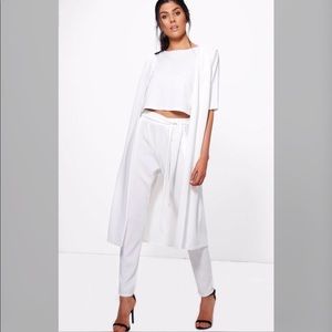 3 Piece Trouser Crop & Duster Co-ord